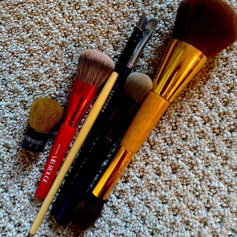 Brush haul- Tarte; Bare minerals; Sephora brushes